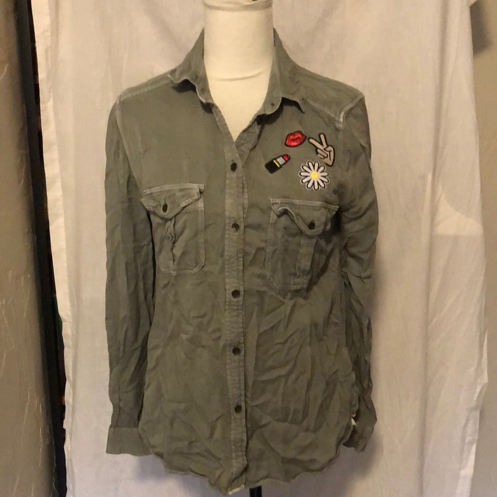 FINAL AE Vintage Wash Button Down Shirt